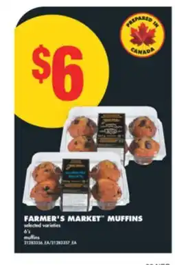No Frills FARMER'S MARKET MUFFINS, 6' S offer