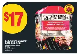 No Frills BUTCHER'S CHOICE BEEF BURGERS, 1.13 kg offer