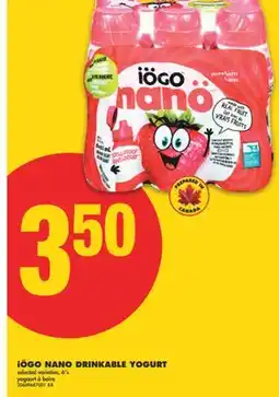 No Frills iÖGO NANO DRINKABLE YOGURT, 6' s offer