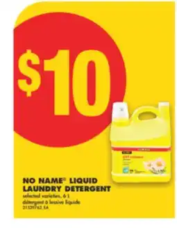 No Frills NO NAME LIQUID LAUNDRY DETERGENT, 6 L offer