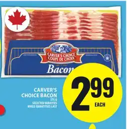 Food Basics CARVER'S CHOICE BACON offer
