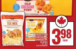 Food Basics SELECTION CHEESE OR CHEESE OR SHREDS SLICES offer