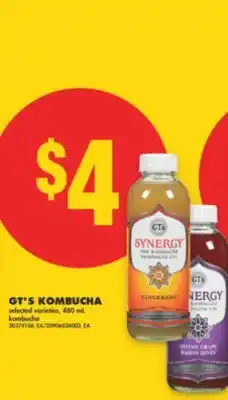 No Frills GT'S KOMBUCHA, 480 mL offer