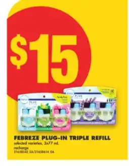 No Frills FEBREZE PLUG-IN TRIPLE REFILL, 3x77 mL offer