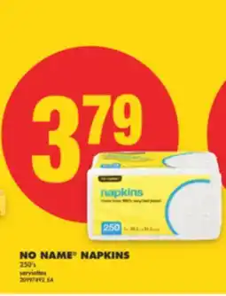 No Frills NO NAME NAPKINS, 250'S offer