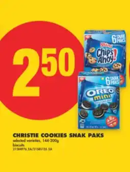 No Frills CHRISTIE COOKIES SNAK PAKS, 144-200g offer