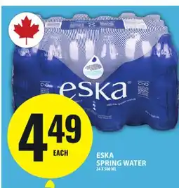 Food Basics ESKA SPRING WATER offer