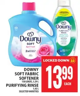 Food Basics DOWNY SOFT FABRIC SOFTENER OR PURIFYING RINSE offer