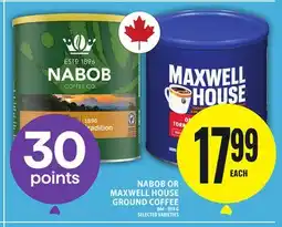 Food Basics NABOB OR MAXWELL HOUSE GROUND COFFEE offer