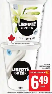 Food Basics LIBERTÉ GREEK YOGURT offer