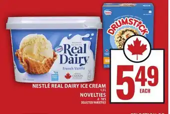 Food Basics NESTLÉ REAL DAIRY ICE CREAM OR NOVELTIES offer
