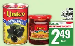 Food Basics UNICO OLIVES OR SUNDRIED TOMATOES offer