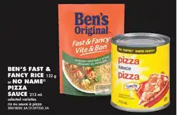 No Frills BEN'S FAST & FANCY RICE, 132 g or NO NAME PIZZA SAUCE, 213 mL offer