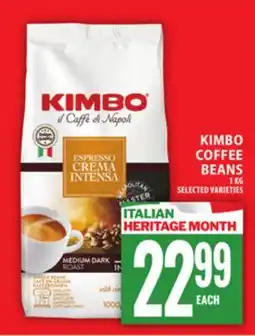 Food Basics KIMBO COFFEE BEANS offer