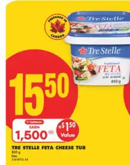 No Frills TRE STELLE FETA CHEESE TUB, 850 G offer
