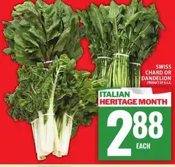 Food Basics SWISS CHARD OR DANDELION offer