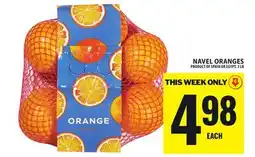 Food Basics NAVEL ORANGES offer