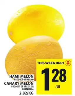 Food Basics HAMI MELON OR CANARY MELON offer