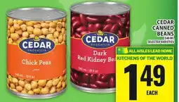 Food Basics CEDAR CANNED BEANS offer