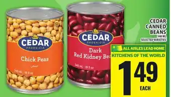 Food Basics CEDAR CANNED BEANS offer