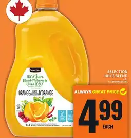 Food Basics SELECTION JUICE BLEND offer