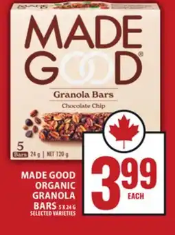Food Basics MADE GOOD ORGANIC GRANOLA BARS offer