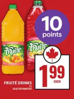 Food Basics FRUITÉ DRINKS offer