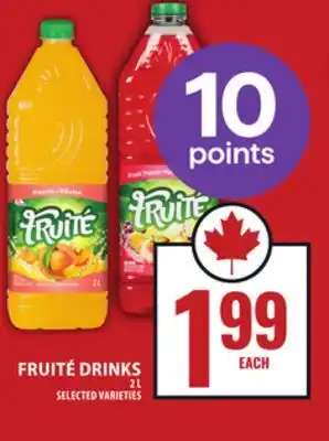 Food Basics FRUITÉ DRINKS offer
