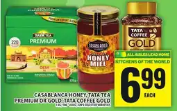 Food Basics CASABLANCA HONEY, TATA TEA PREMIUM OR GOLD, TATA COFFEE GOLD offer