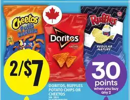 Food Basics DORITOS, RUFFLES POTATO CHIPS OR CHEETOS offer
