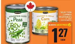 Food Basics SELECTION CANNED VEGETABLES offer