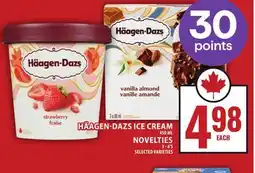 Food Basics HÄAGEN-DAZS ICE CREAM OR NOVELTIES offer