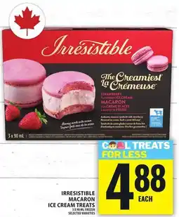 Food Basics IRRESISTIBLE MACARON ICE CREAM TREATS offer