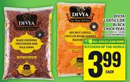 Food Basics DIVYA LENTILS OR BLACK CHICK PEAS offer