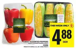 Food Basics SWEET ASSORTED PEPPERS or CORN offer