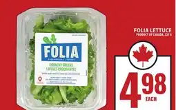 Food Basics FOLIA LETTUCE offer