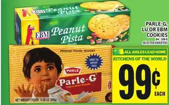 Food Basics PARLE-G, LU OR EBM COOKIES offer