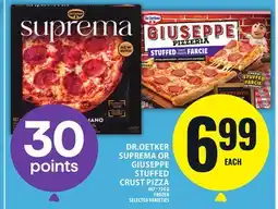 Food Basics DR.OETKER SUPREMA OR GIUSEPPE STUFFED CRUST PIZZA offer