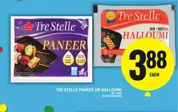 Food Basics TRE STELLE PANEER OR HALLOUMI offer