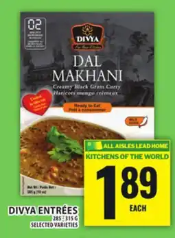 Food Basics DIVYA ENTRÉES offer