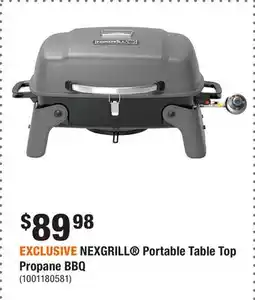 Home Depot EXCLUSIVE NEXGRILL Portable Table Top Propane BBQ offer