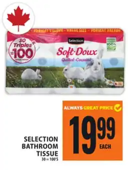 Food Basics SELECTION BATHROOM TISSUE offer
