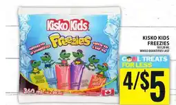Food Basics KISKO KIDS FREEZIES offer