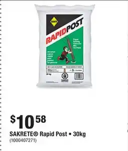 Home Depot SAKRETE Rapid Post • 30kg offer