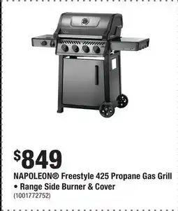 Home Depot NAPOLEON Freestyle 425 Propane Gas Grill • Range Side Burner & Cover offer