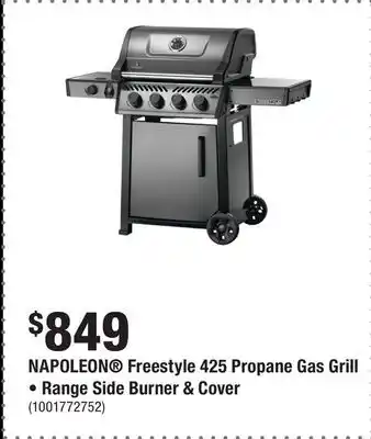 Home Depot NAPOLEON Freestyle 425 Propane Gas Grill • Range Side Burner & Cover offer