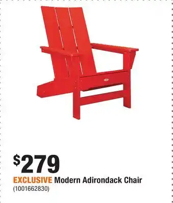 Home Depot EXCLUSIVE Modern Adirondack Chair offer