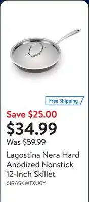 Walmart Lagostina Nera Hard Anodized Nonstick 12-Inch Skillet offer