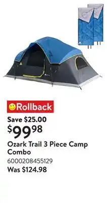 Walmart Ozark Trail 3 Piece Camp Combo offer