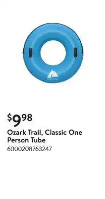 Walmart Ozark Trail, Classic One Person Tube ​ offer